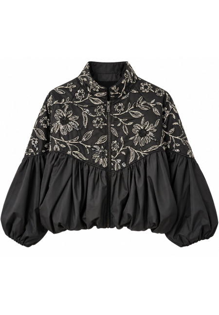  chaqueta globo bordado lentejuelas 
