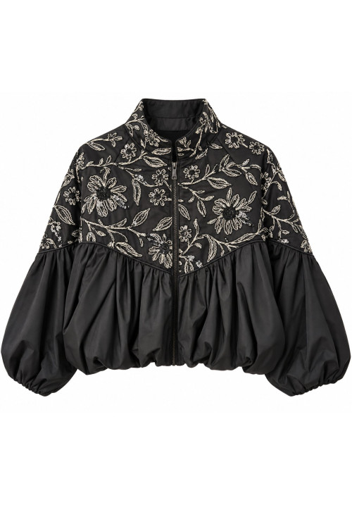  chaqueta globo bordado lentejuelas 