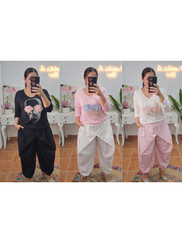 Pantalón  cruzado + Colores 