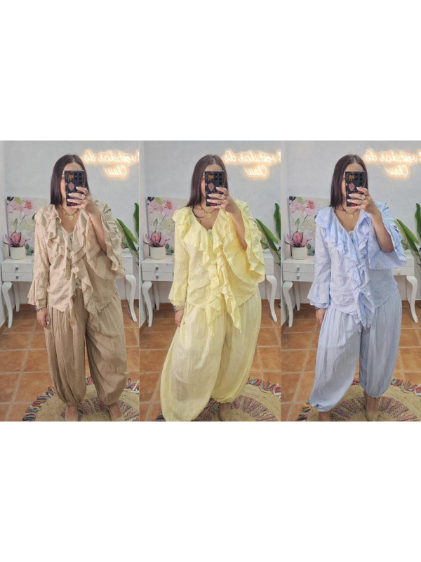 Pantalón fino bombacho  + Colores 