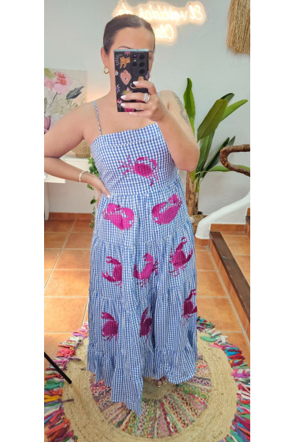 Vestido cangrejos vichy
