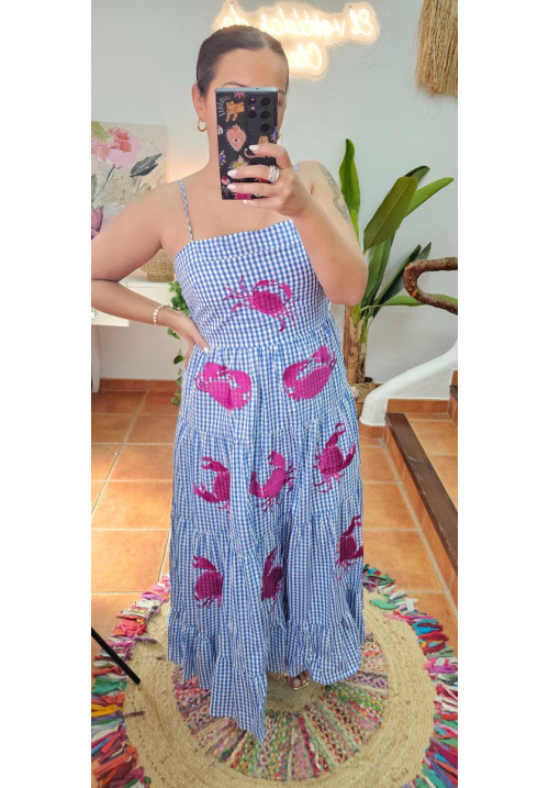 Vestido cangrejos vichy