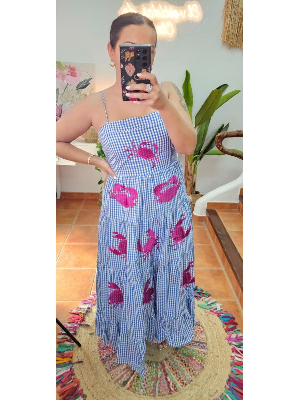 Vestido cangrejos vichy