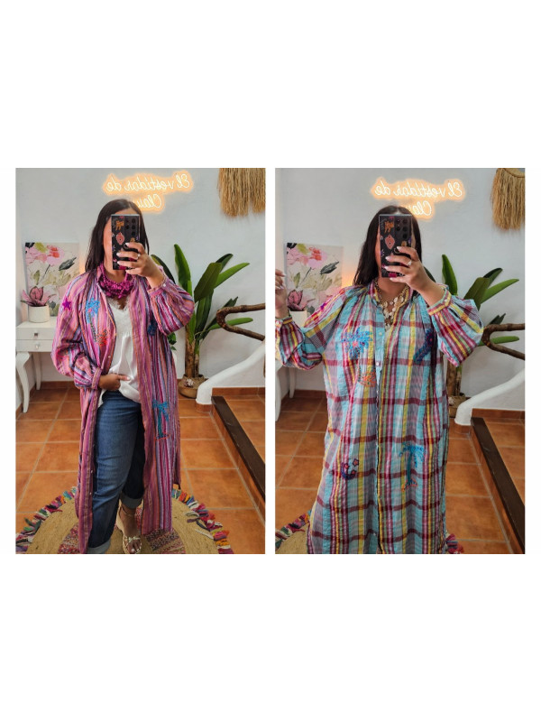 Túnica camisera bordada + Colores 