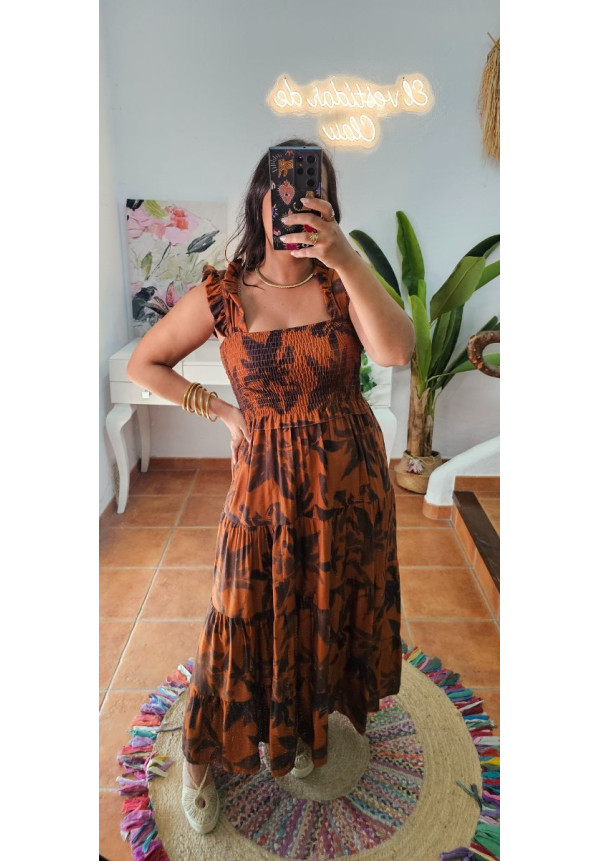 Vestido estampado tirante + Colores 