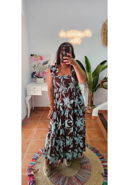 Vestido estampado tirante + Colores 