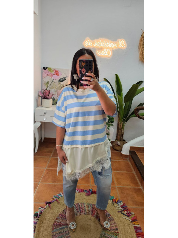 Camiseta rayas lencera  + Colores 