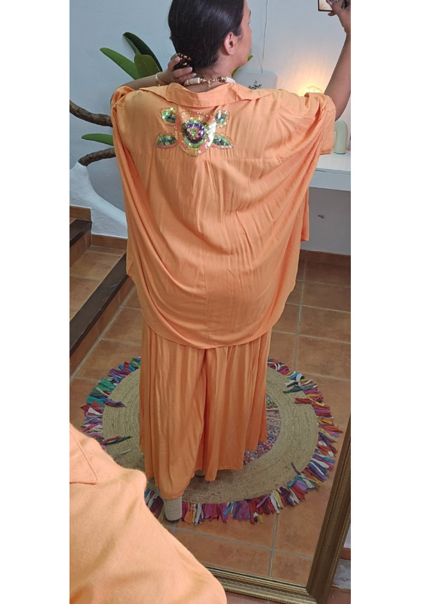 Conjunto flores brillos + Colores 