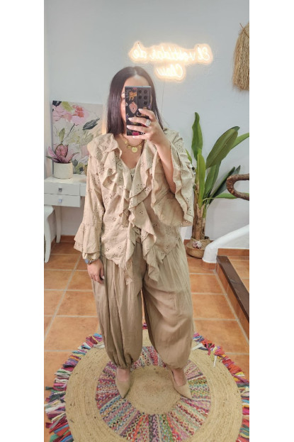 Pantalón fino bombacho  + Colores 