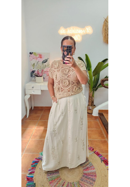 Falda bordado lentes 
