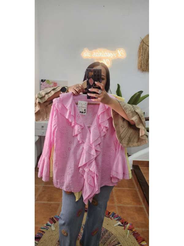 Blusa calada volantes  + Colores 