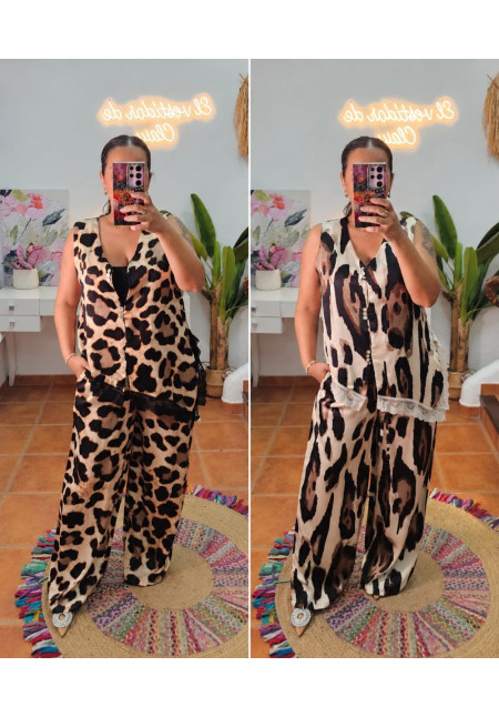 Conjunto leo encaje 