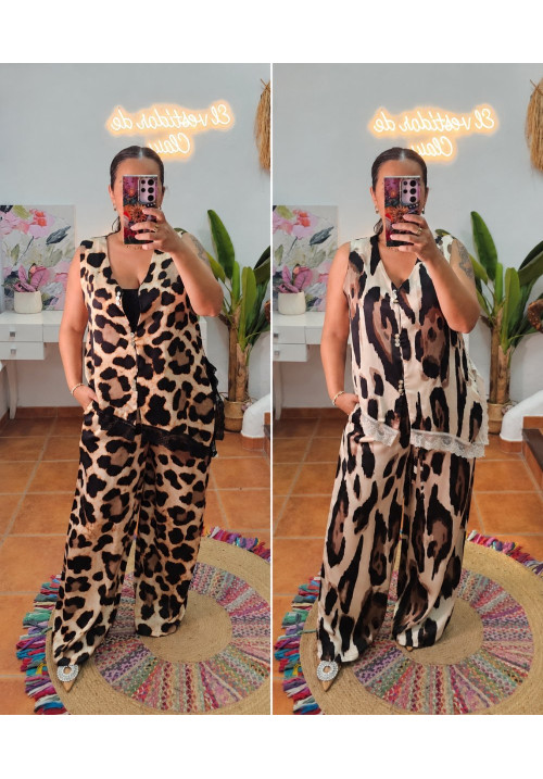 Conjunto leo encaje 