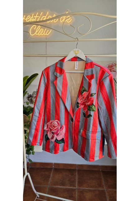 Americana antelina tigre rosas 