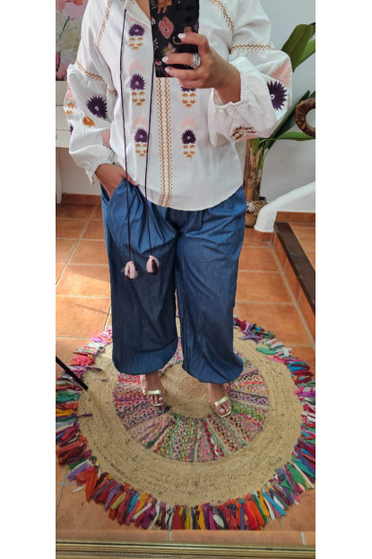 Pantalón baggy tencel