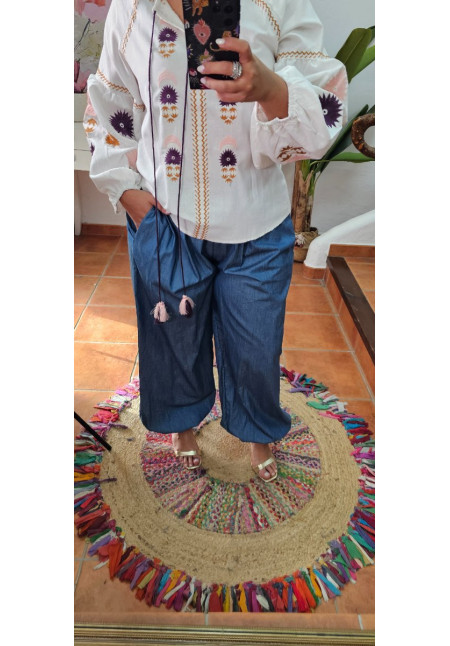 Pantalón baggy tencel