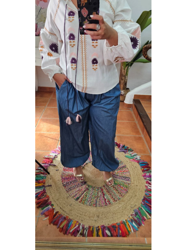 Pantalón baggy tencel