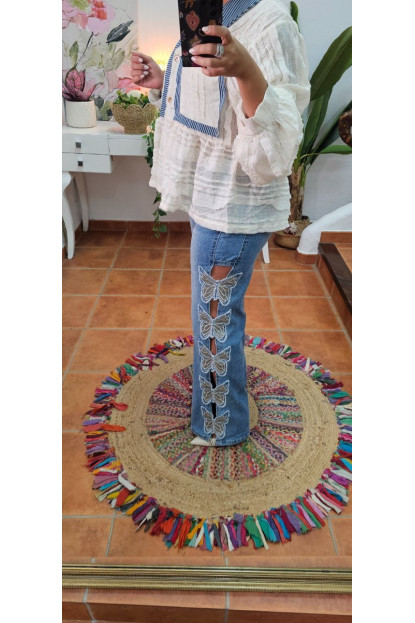 Jeans mariposas talla 38/40