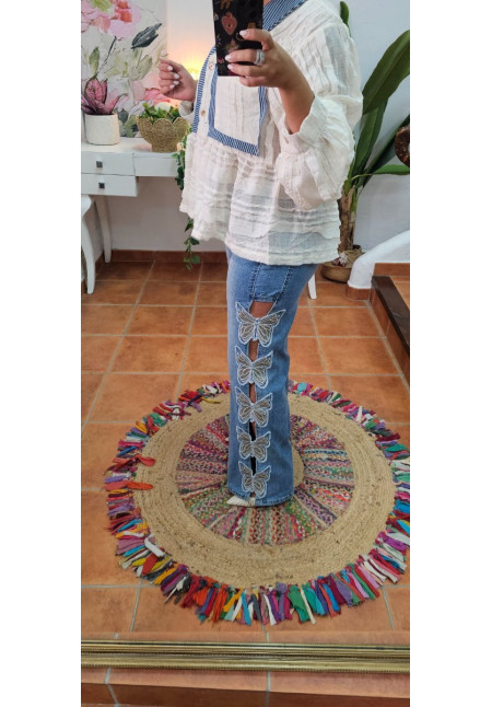 Jeans mariposas talla 38/40