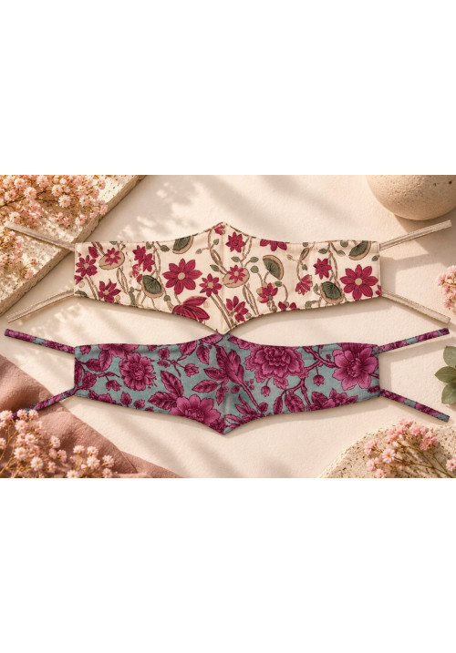 Fajin tela estampado doble pico