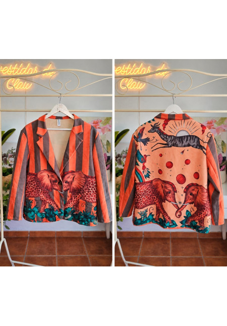 Americana antelina elefante print