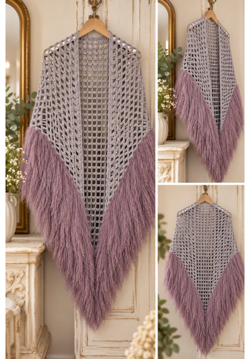 Chal gris lila /lila