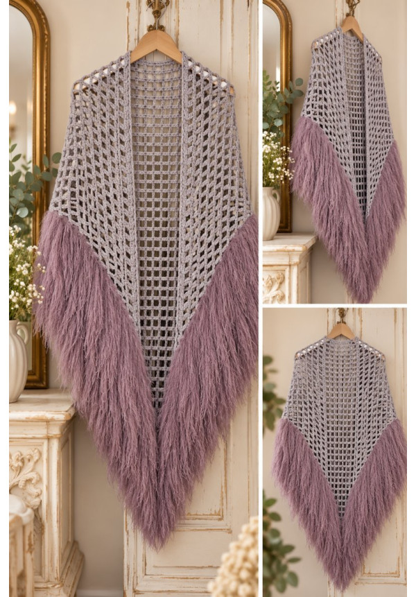 Chal gris lila /lila
