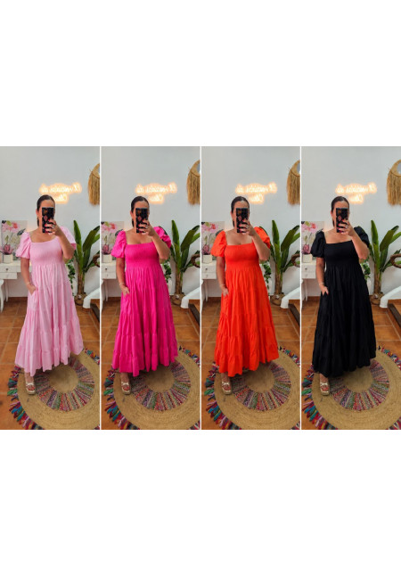 Vestido hombro + Colores 