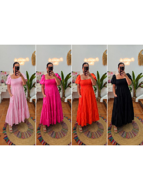 Vestido hombro + Colores 