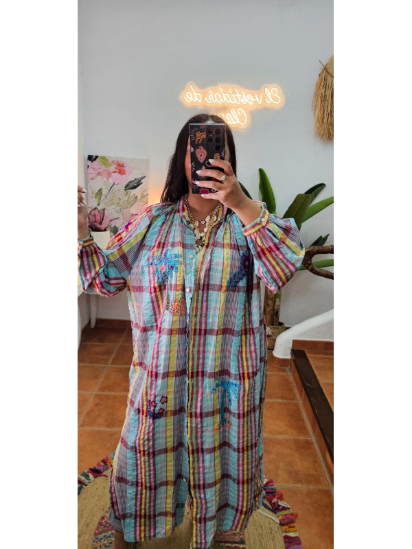 Túnica camisera bordada + Colores 