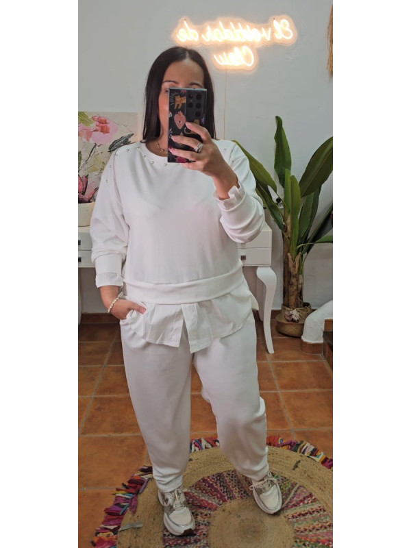 Conjunto tachas cinturón 