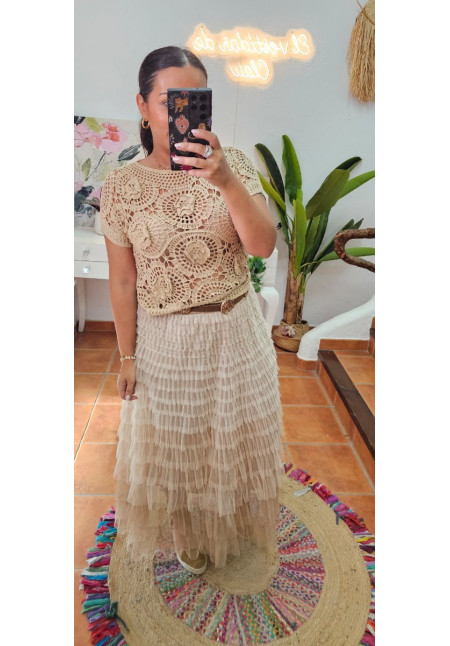 Falda tul degradado + Colores 