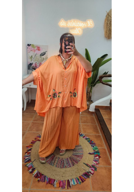 Conjunto flores brillos + Colores 