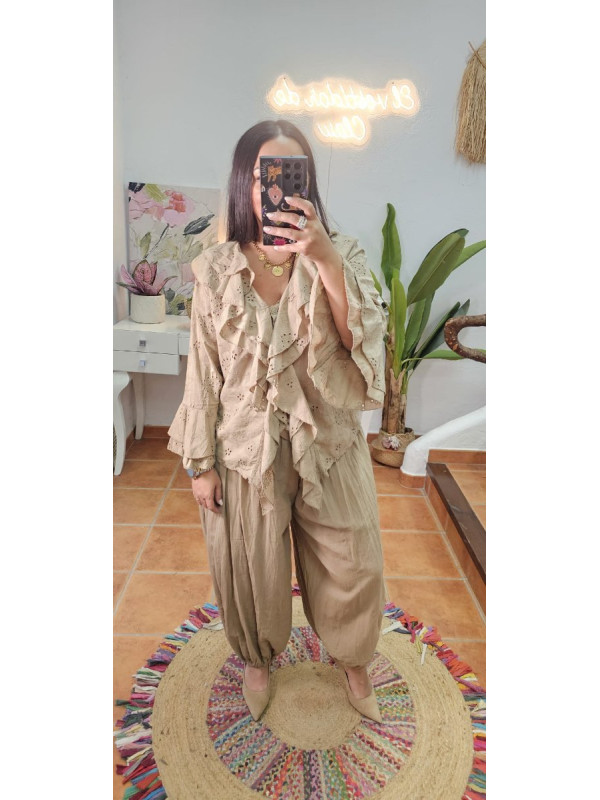 Blusa calada volantes  + Colores 