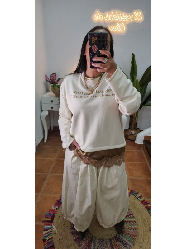 Sudadera bajo lencero