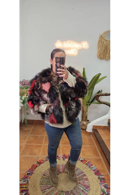 Abrigo pelo natural Colores 