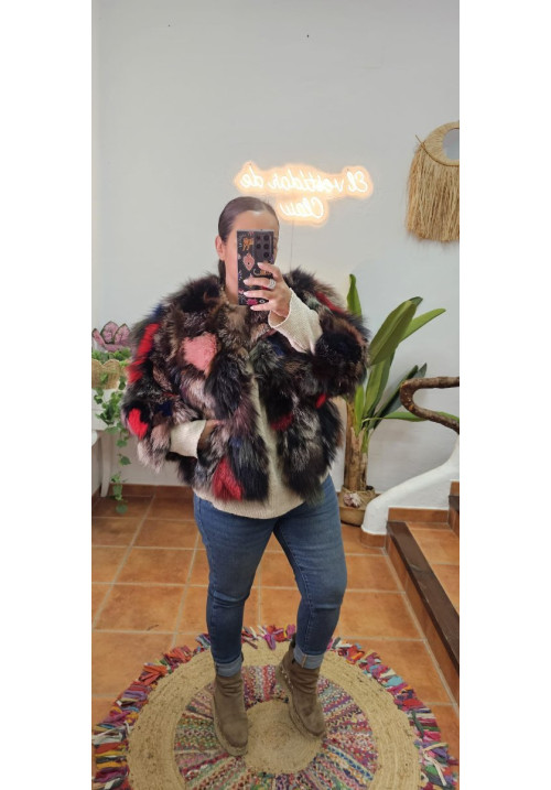 Abrigo pelo natural Colores 