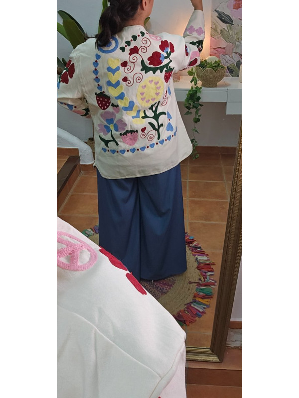 Chaqueta bordada Colores 