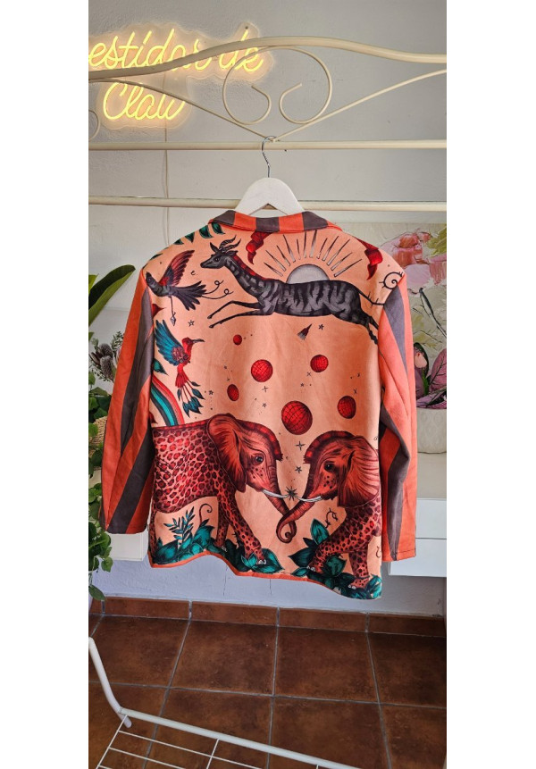 Americana antelina elefante print