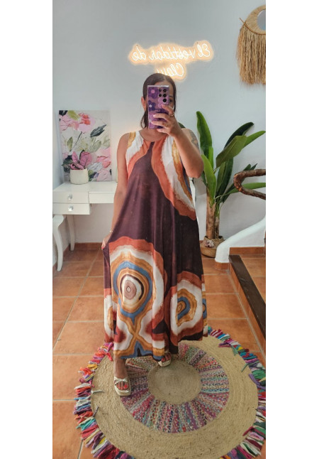 Vestido punto frío tye