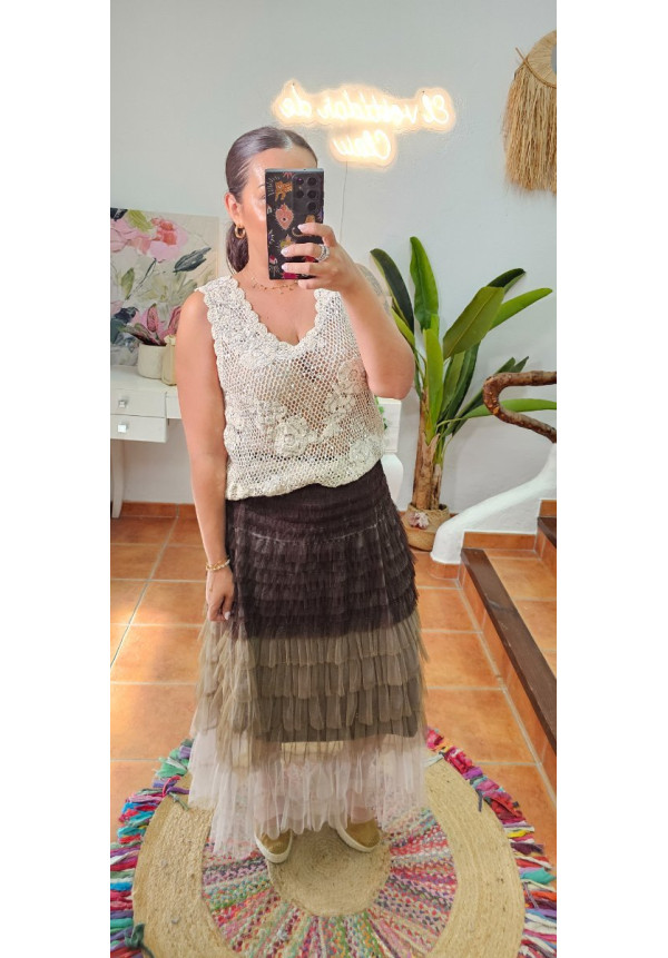Falda tul degradado + Colores 