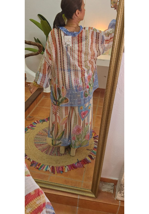 Conjunto corazones azul